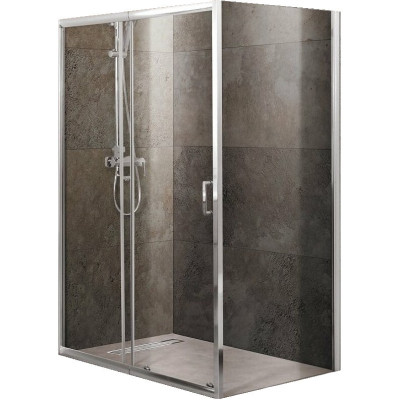 Душевой уголок 110-125x100 см BELBAGNO UNIQUE-AH-1-110/125-100-C-Cr