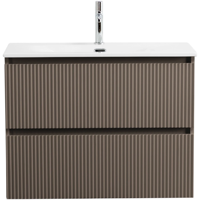Тумба под раковину BELBAGNO UNO UNO-MINI-800-2C-SO-СO 80 см, подвесная, бежевый матовый UNO-MINI-800-2C-SO-CO